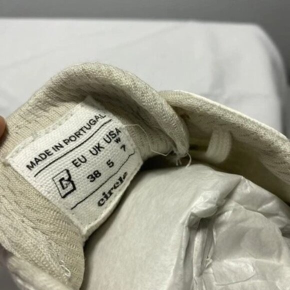 NEW CIRCLE Low Top White Super Natural Lace Up Running Womens Size 7 Sneaker - Picture 5 of 5